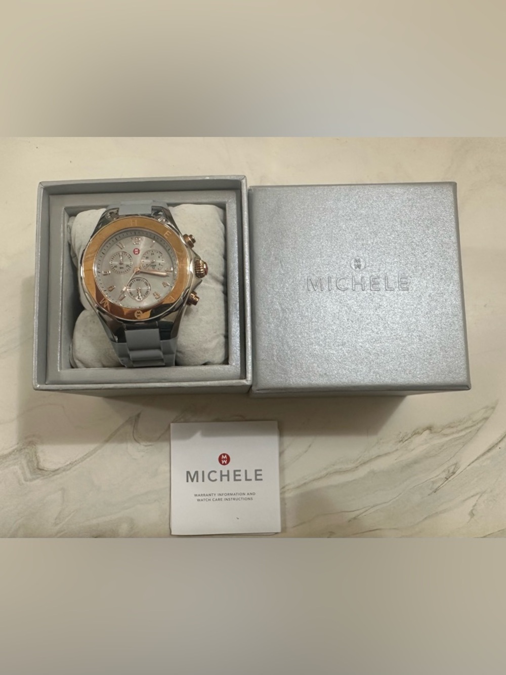 Michele Jellybean Watch Gray